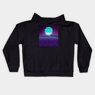 80s Glitch of the future Kids Hoodie